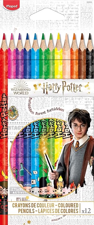 Maped – 12 Buntstifte „Harry Potter“ – ideal für den Schulanfang – im Pappetui –832053