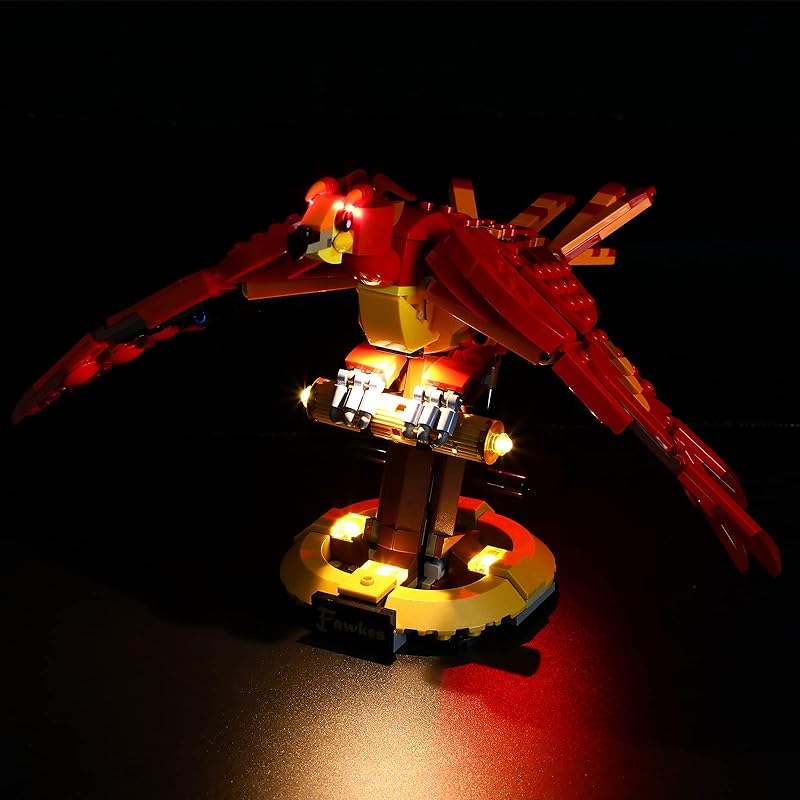 LIGHTAILING Licht-Set Für Lego 76394 Harry Potter™ Fawkes, Dumbledore’s Phoenix Bausteinen Modell：Fernbedienungsversion - Modell Set Nicht Enthalten